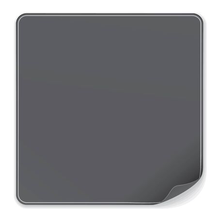 Blank Black Stickerのイラスト素材