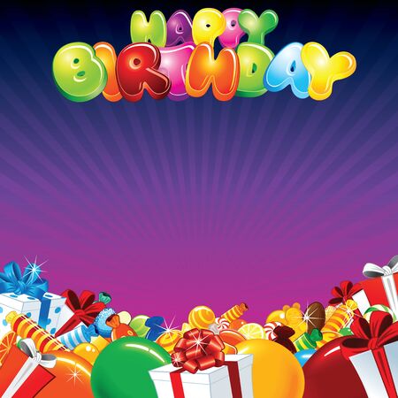 Happy birthday background.のイラスト素材