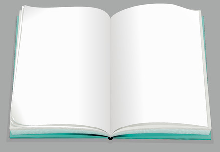 Blank book template vector illustrationのイラスト素材
