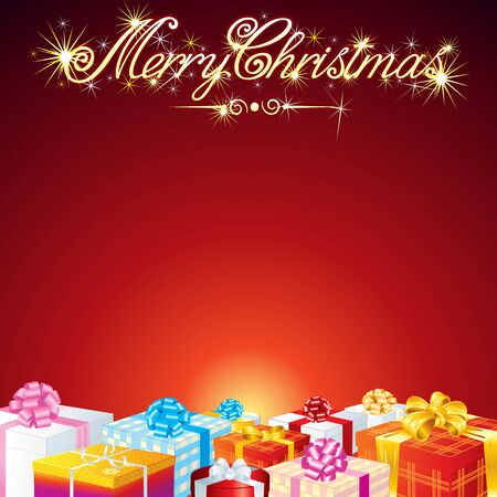 Christmas Greeting Card Vector Backgroundのイラスト素材
