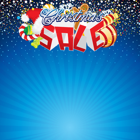 Christmas Sale Posterのイラスト素材