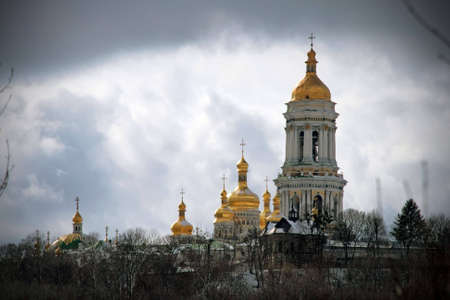 Ancient monastery in Kiev, Ukraine, Kiev-Pechersk Lavraの写真素材