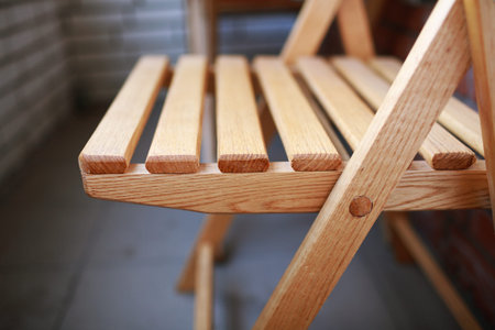 chair in the bar at shallow depth of field. close up shoot