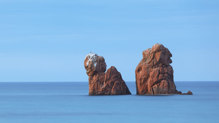Awesome  view of Red Rocks called â€œis Scoglius Arrubiusâ€) on Cea beach.  Location:...