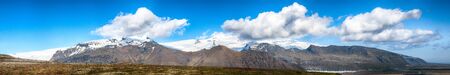 Amazing view of  volcanic mountains around Skaftafellsjokull glacier.  Location Skaftafell National Park, Skaftafellsjokull glacier, Iceland, Europe.の写真素材