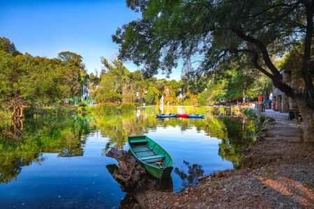 Picturesque Kravice waterfalls in the National Park of Bosnia and Herzegovina. Location: Kravice Falls, Studenci,  West Herzegovina Canton, Federation of Bosnia and Herzegovinaの写真素材