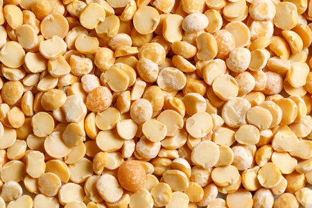 yellow peas raw food ingredient texture macro close up detailedの写真素材