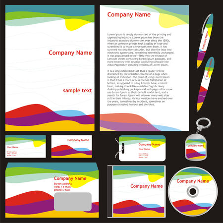 fully editable vector business templates set ready to use のイラスト素材