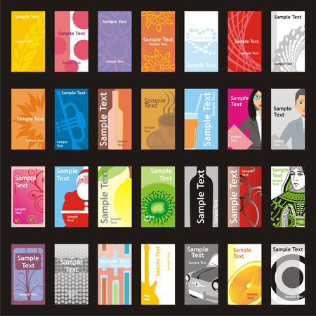 fully editable vector visit cards with different layouts ready to use のイラスト素材