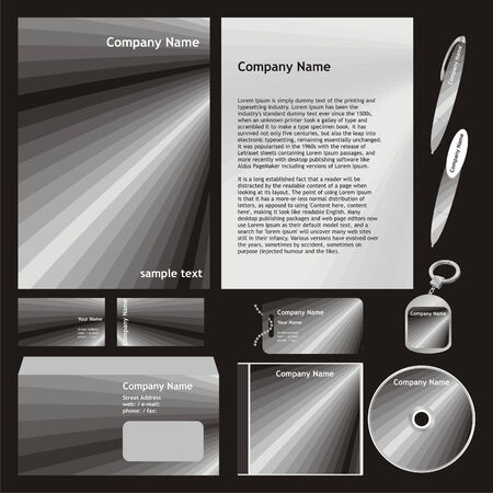 fully editable vector business templates set ready to use のイラスト素材
