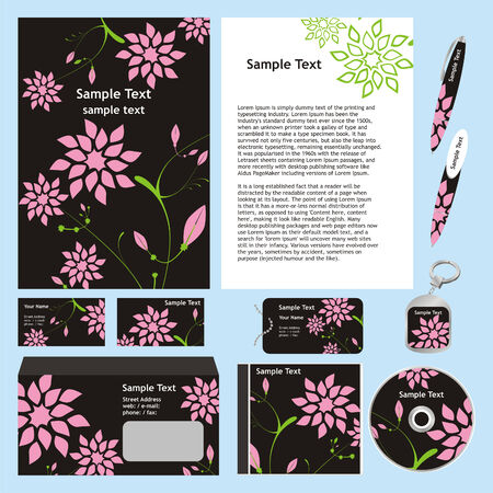 fully editable vector business templates set ready to use のイラスト素材