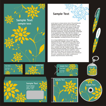 fully editable vector business templates set ready to use のイラスト素材