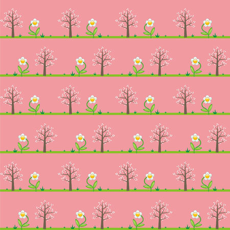 fully editable  illustration seamless pattern のイラスト素材