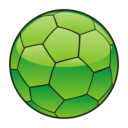 vector illustration of Libya flag on soccer ballのイラスト素材