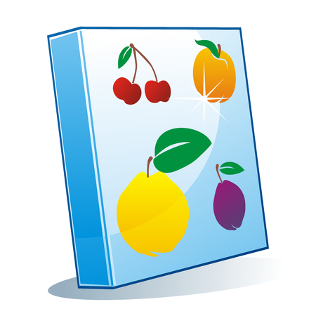 fully editable vector illustration of isolated colored binderのイラスト素材