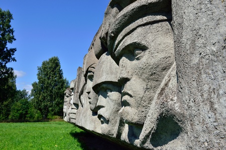 Lembolovo frontier, Monument to victory. St.-Petersburg, Russia.の写真素材