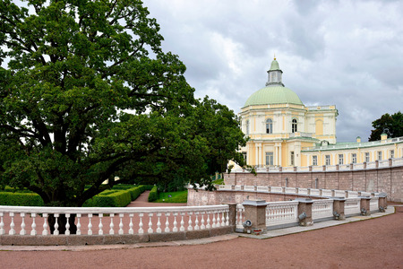 Grand Menshikov palace in  Oranienbaum  Lomonosov, St-Petersburg, Russia. Summer timeのeditorial素材