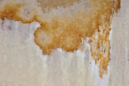 natural pattern of onyx beige color polished slice mineral. Super high resolution. Cappuccino light