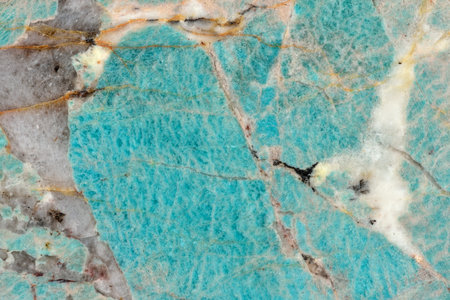 natural pattern of granite turquoise and beige color polished slice mineral. Super high resolution....