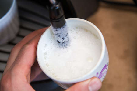 cappucino  milk foamの写真素材