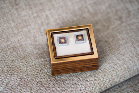 cufflinks in a box