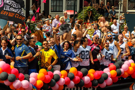 Amsterdam, Netherlands - August 2, 2014: annual event for the protection of human rights and civil...