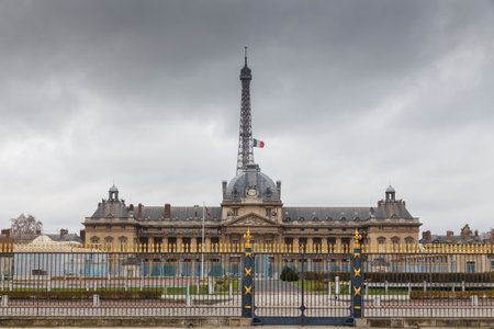 Paris, France - December 22, 2014: Paris military school founded by King Louis 15. Today acting military university.のeditorial素材