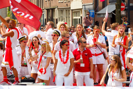 Amsterdam, Netherlands - August 2, 2014:  Participants of the annual event for the protection of the...