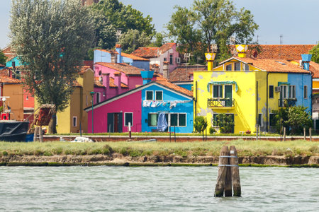 Venice Italy May 21 2015: Piles in the bottom of the lagoon of Venice. At the bottom of the lagoon of Venice to strengthen its hammered over 75000 piles.のeditorial素材
