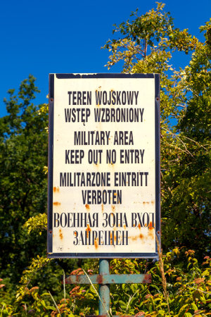 Gdansk, Poland - August 3, 2015:  The territory of the former Soviet military base of the coalition of the Warsaw Pact.のeditorial素材