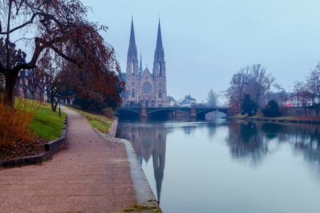 Strasbourg. The Church of the Reformation.の写真素材