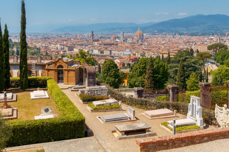Florence. Aerial view of the city.の写真素材