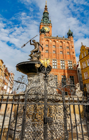 Gdansk. Sculpture of Neptune.