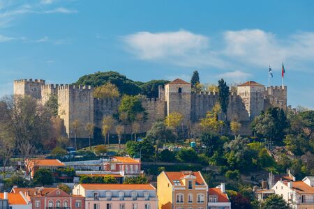 Lisbon. The Castle of St. George.の写真素材