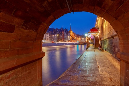 Strasbourg. Quay St. Nicholas.の写真素材