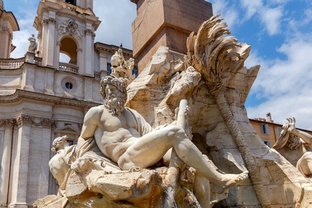 Rome. Navona Square. Piazza Navona.の写真素材