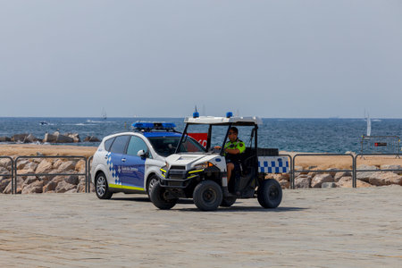 Barcelona. City Beach.のeditorial素材