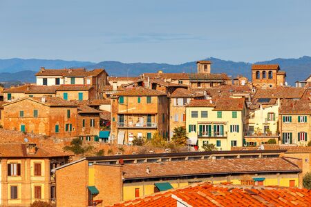 Siena. View of the old city district.の写真素材