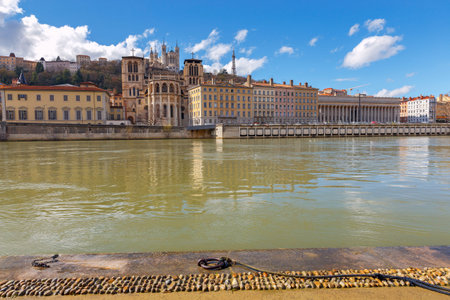 Lyon. The city embankment.