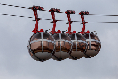 Grenoble. Cable car.の写真素材