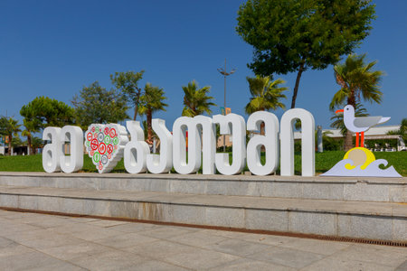 Batumi. The city embankment.のeditorial素材