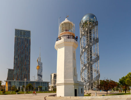 Batumi. The city embankment.のeditorial素材