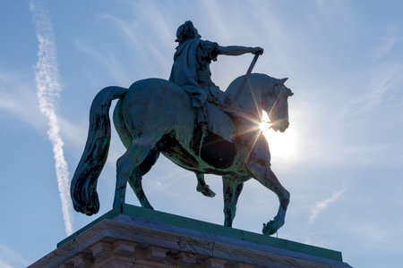 Copenhagen. Monument to Frederik the fifth.のeditorial素材