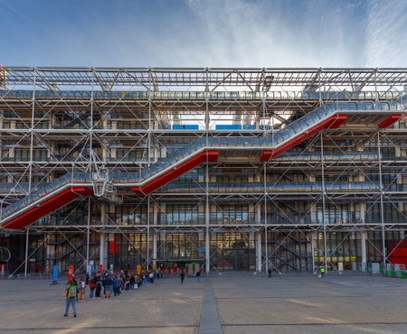 Paris. Arts Centre Pompidou.のeditorial素材