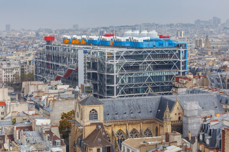 Paris. National Center Art and Culture Georges Pompidou.のeditorial素材