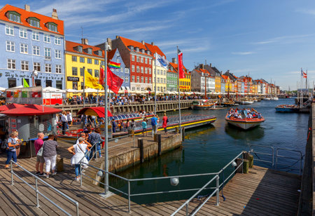 Copenhagen. The Nyhavn channel.のeditorial素材