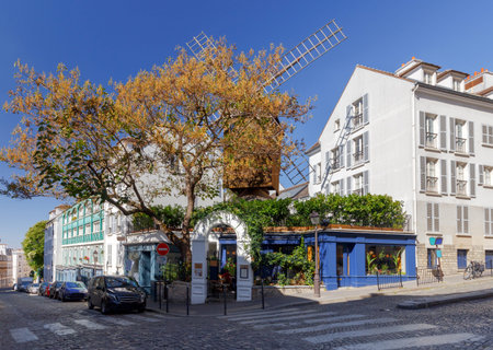 Paris. Windmill in Montmartre.