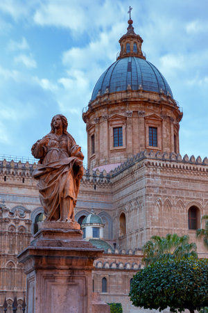 Palermo Cathedral. Sicily.の写真素材