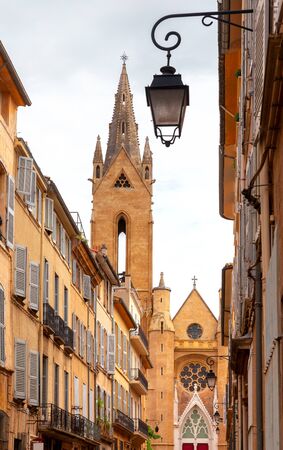 Aix-en-Provence. The old medieval church of St. Jean Maltese.の写真素材