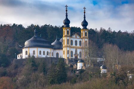 Church of the pilgrims chapel of the Virgin Mary. Wurzburg. Bavaria. Germany.の写真素材